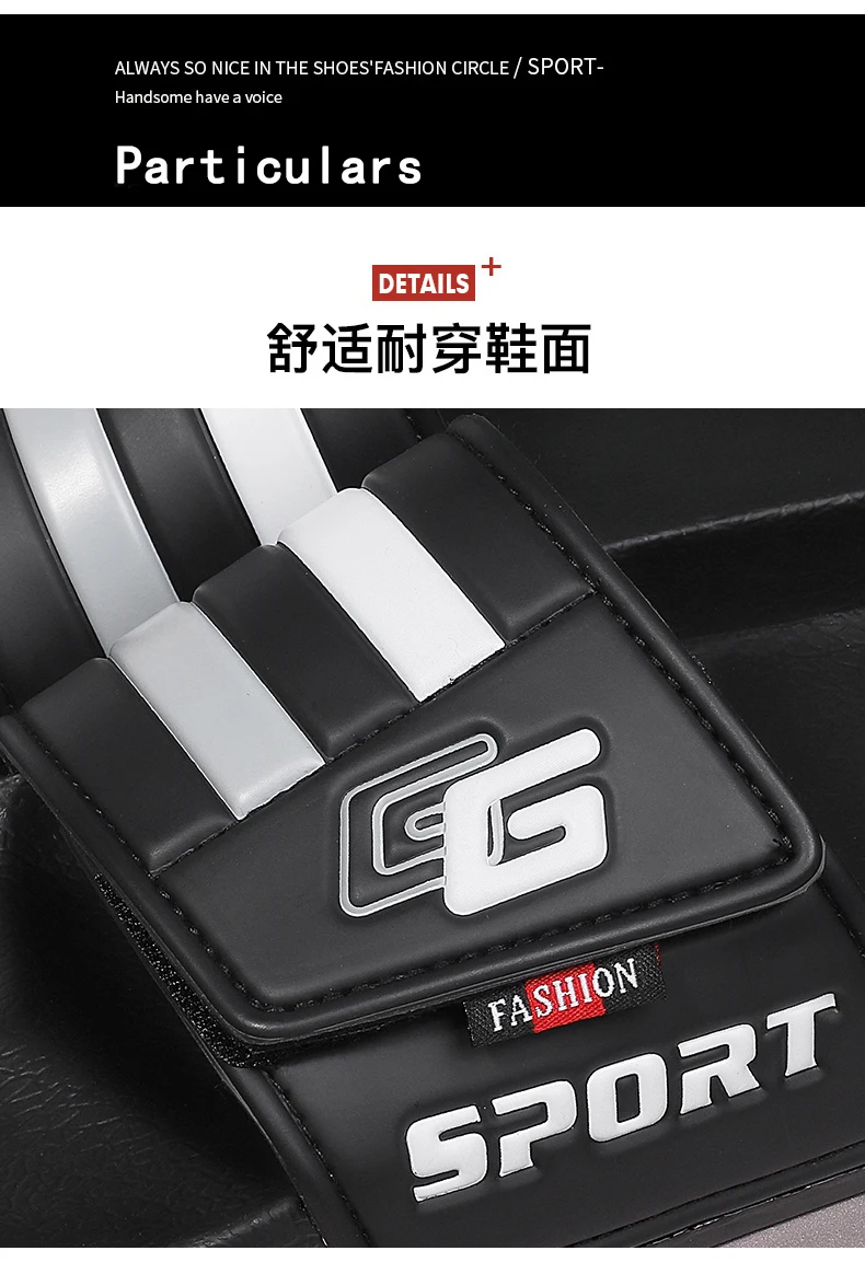 New Mens Slippers Velcro Strap Slipper Lightweight Slide Summer Beach Shoe Soft Mules Slide Flip Men Big Size Sandal Casual Clog