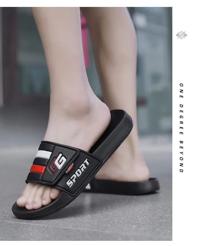 New Mens Slippers Velcro Strap Slipper Lightweight Slide Summer Beach Shoe Soft Mules Slide Flip Men Big Size Sandal Casual Clog