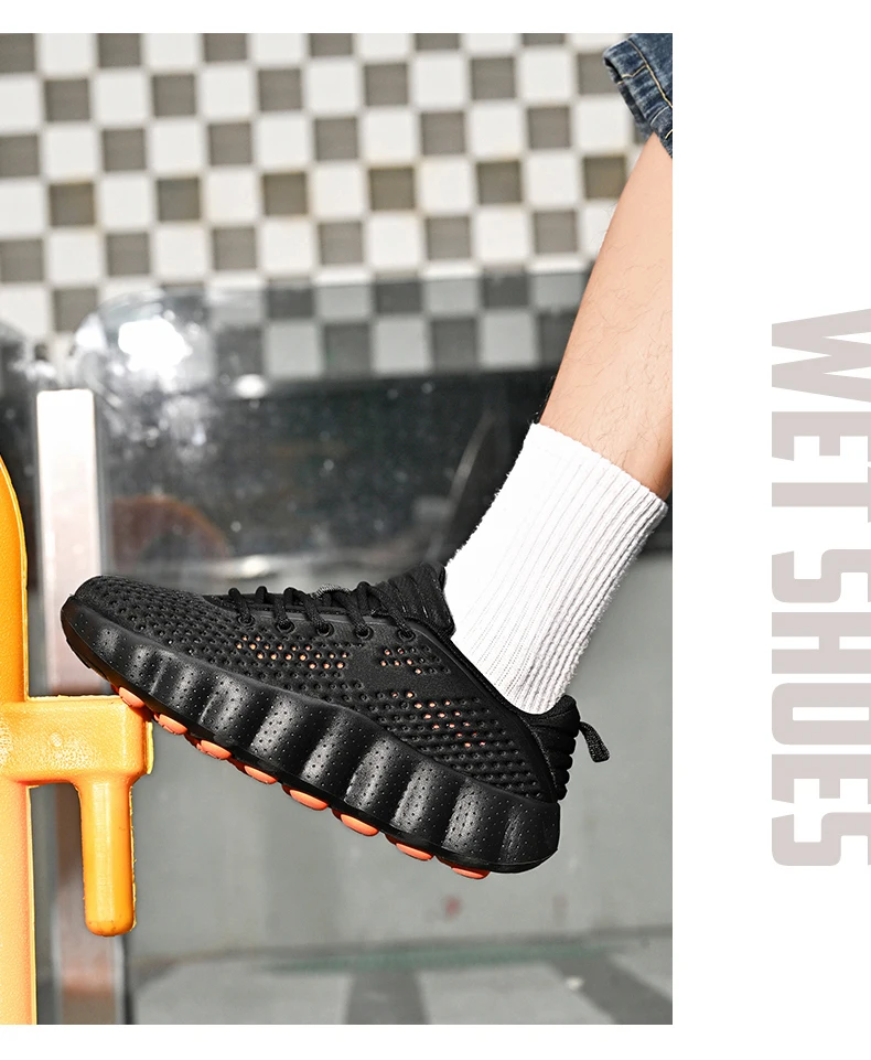 Men's Breathable Running Shoes Cushioned Non-slip Woman Casual Sneakers Massage Athletic Footwear for Outdoor Jogging Sports
