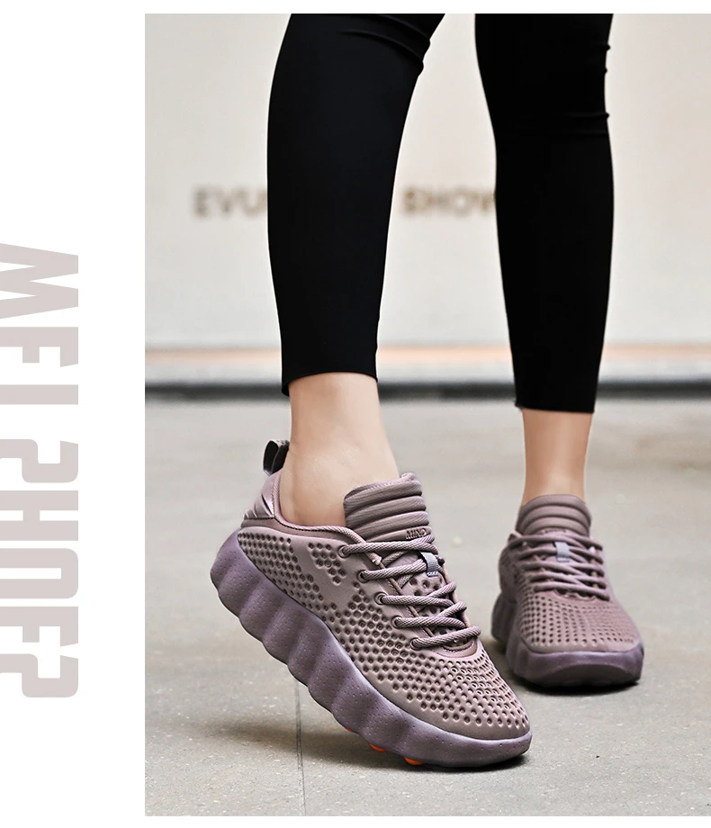 Men's Breathable Running Shoes Cushioned Non-slip Woman Casual Sneakers Massage Athletic Footwear for Outdoor Jogging Sports