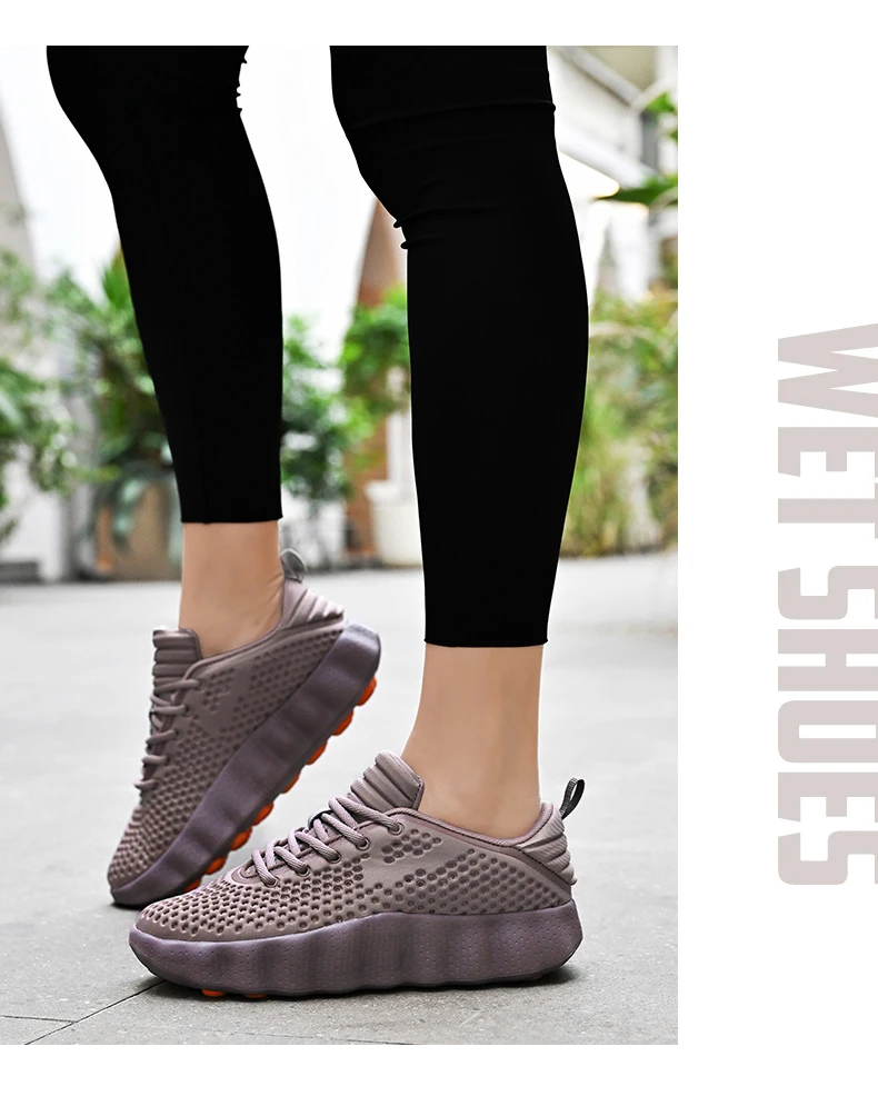 Men's Breathable Running Shoes Cushioned Non-slip Woman Casual Sneakers Massage Athletic Footwear for Outdoor Jogging Sports