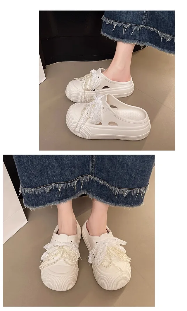 A Pair of New Women's Slippers, Wear-Resistant, Non-Slip, Sporty, Comfortable, Simple and Fashionable Women's Shoes for Outdoor Wear
