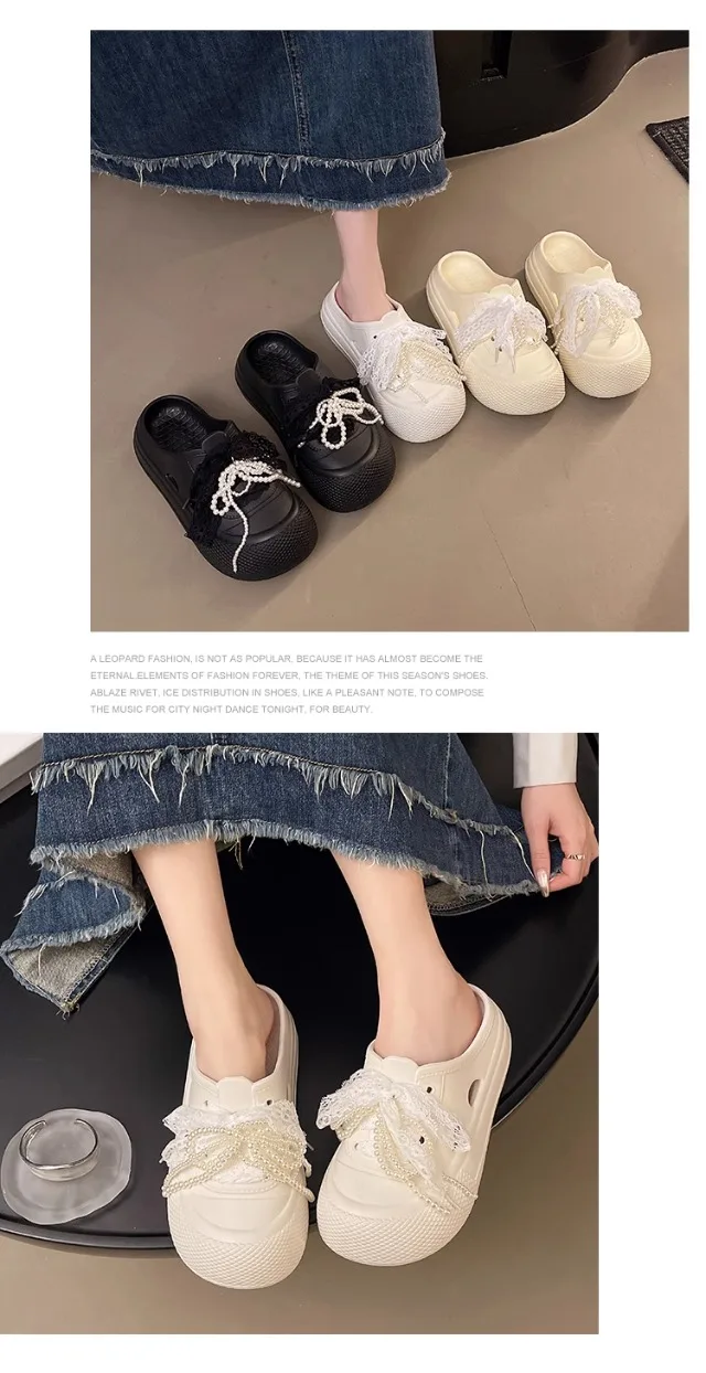 A Pair of New Women's Slippers, Wear-Resistant, Non-Slip, Sporty, Comfortable, Simple and Fashionable Women's Shoes for Outdoor Wear