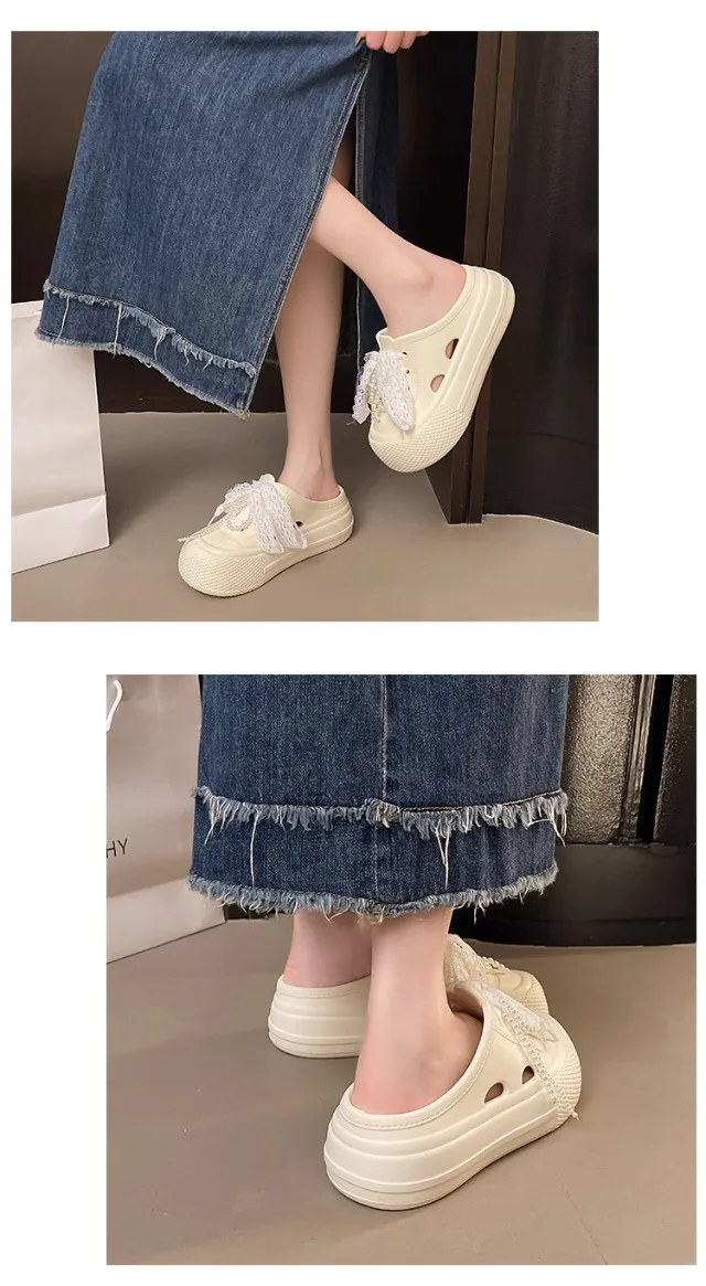A Pair of New Women's Slippers, Wear-Resistant, Non-Slip, Sporty, Comfortable, Simple and Fashionable Women's Shoes for Outdoor Wear