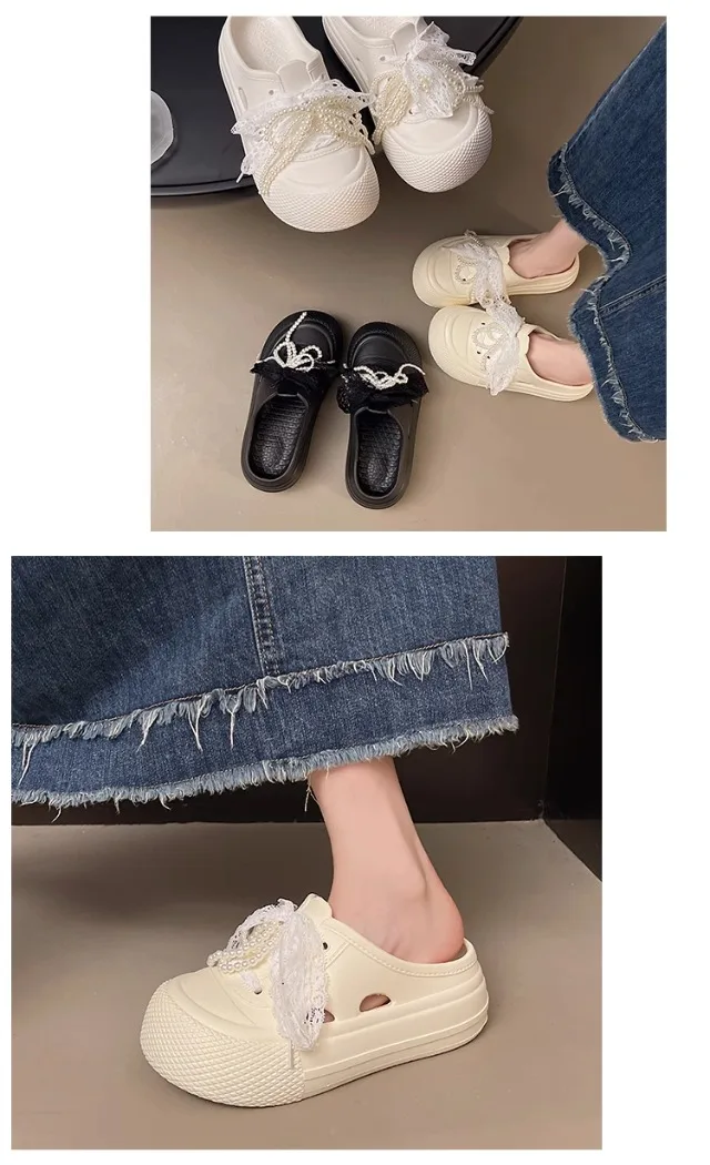 A Pair of New Women's Slippers, Wear-Resistant, Non-Slip, Sporty, Comfortable, Simple and Fashionable Women's Shoes for Outdoor Wear