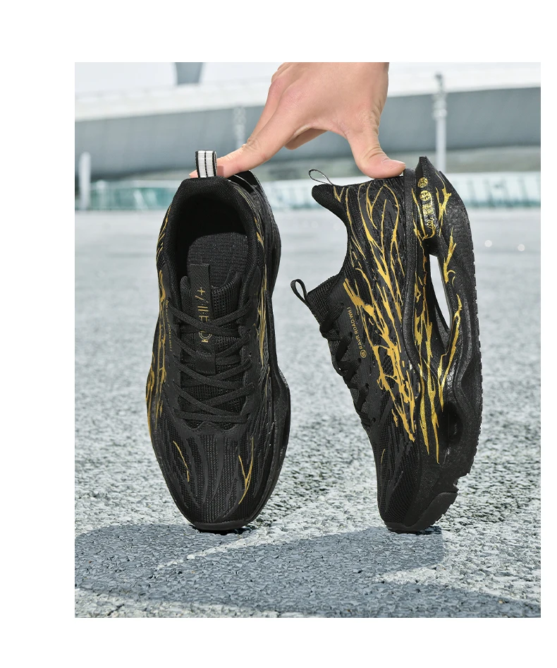 Men Women Ultra Light Carbon Plate Running Shoes Breathable Mesh Upper Soft Midsole Rubber Outsole for Running Training Sneakers