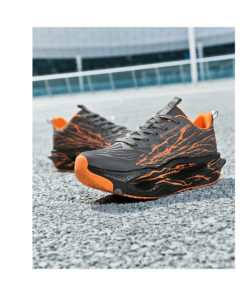 Men Women Ultra Light Carbon Plate Running Shoes Breathable Mesh Upper Soft Midsole Rubber Outsole for Running Training Sneakers