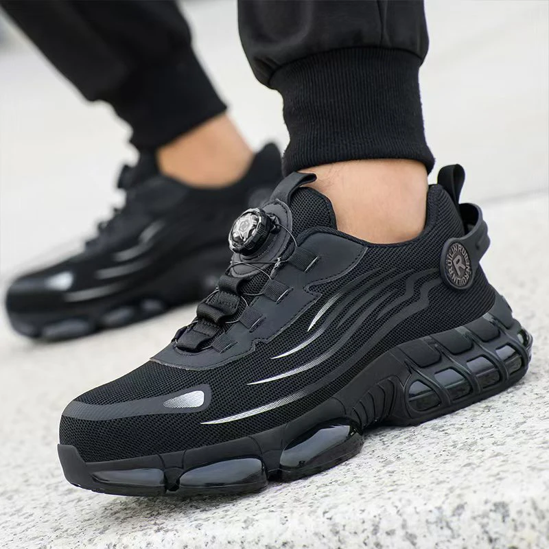 Steel Toe Puncture-Proof Safety Shoes Fashion Men's Shoes Impact-Resistant Multi-Functional Shoes Durable Protective Miner Boots