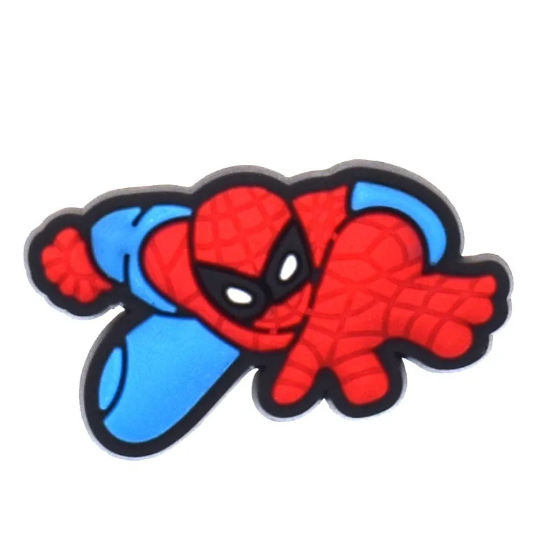 45-200pcs Mesuca Spider-Man PVC Shoe Charms Cartoon DIY Accessories Sandals Garden Shoes Buckle Decoration for Party Gifts