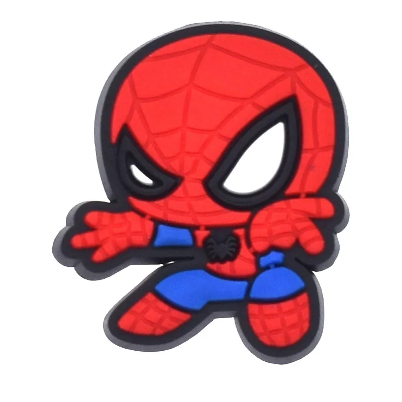 45-200pcs Mesuca Spider-Man PVC Shoe Charms Cartoon DIY Accessories Sandals Garden Shoes Buckle Decoration for Party Gifts