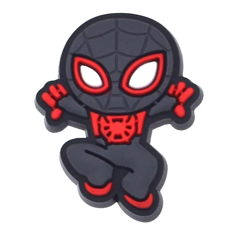 45-200pcs Mesuca Spider-Man PVC Shoe Charms Cartoon DIY Accessories Sandals Garden Shoes Buckle Decoration for Party Gifts