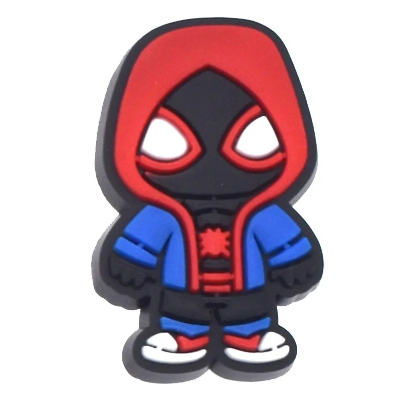 45-200pcs Mesuca Spider-Man PVC Shoe Charms Cartoon DIY Accessories Sandals Garden Shoes Buckle Decoration for Party Gifts