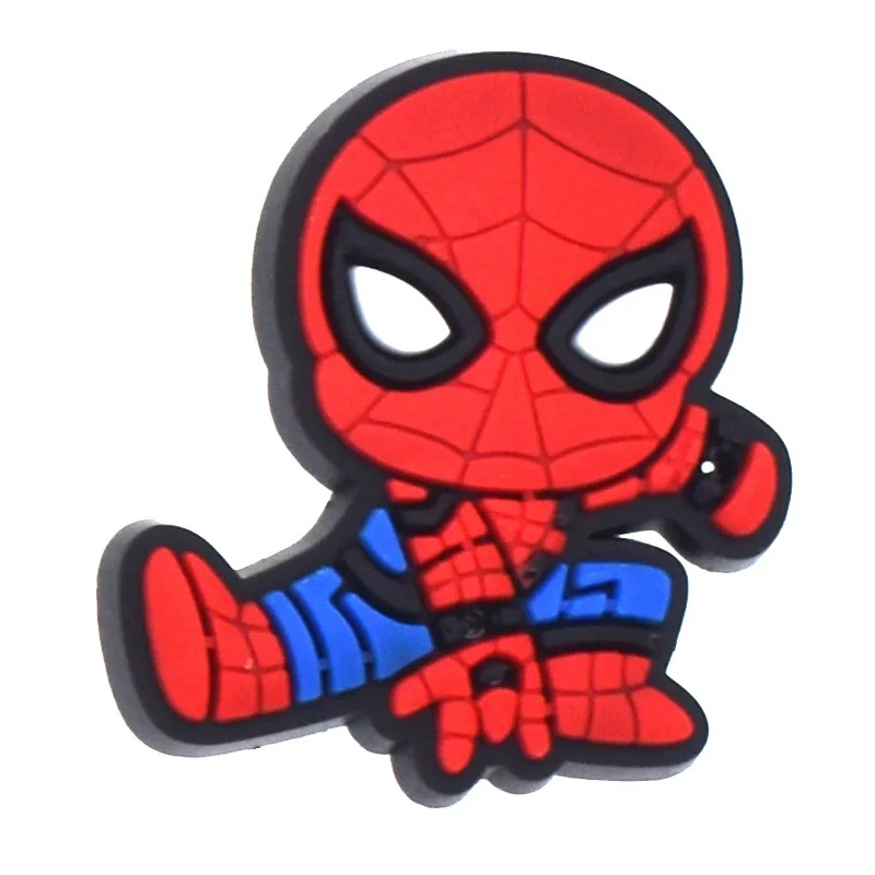45-200pcs Mesuca Spider-Man PVC Shoe Charms Cartoon DIY Accessories Sandals Garden Shoes Buckle Decoration for Party Gifts