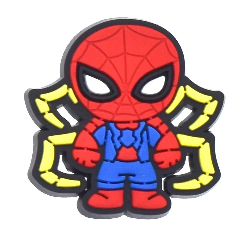 45-200pcs Mesuca Spider-Man PVC Shoe Charms Cartoon DIY Accessories Sandals Garden Shoes Buckle Decoration for Party Gifts