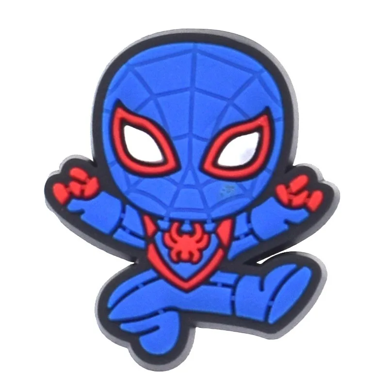 45-200pcs Mesuca Spider-Man PVC Shoe Charms Cartoon DIY Accessories Sandals Garden Shoes Buckle Decoration for Party Gifts