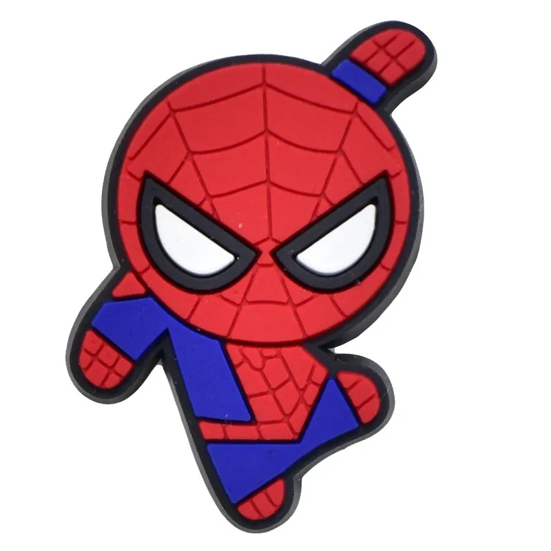 45-200pcs Mesuca Spider-Man PVC Shoe Charms Cartoon DIY Accessories Sandals Garden Shoes Buckle Decoration for Party Gifts