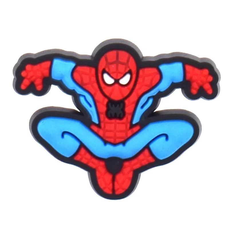 45-200pcs Mesuca Spider-Man PVC Shoe Charms Cartoon DIY Accessories Sandals Garden Shoes Buckle Decoration for Party Gifts