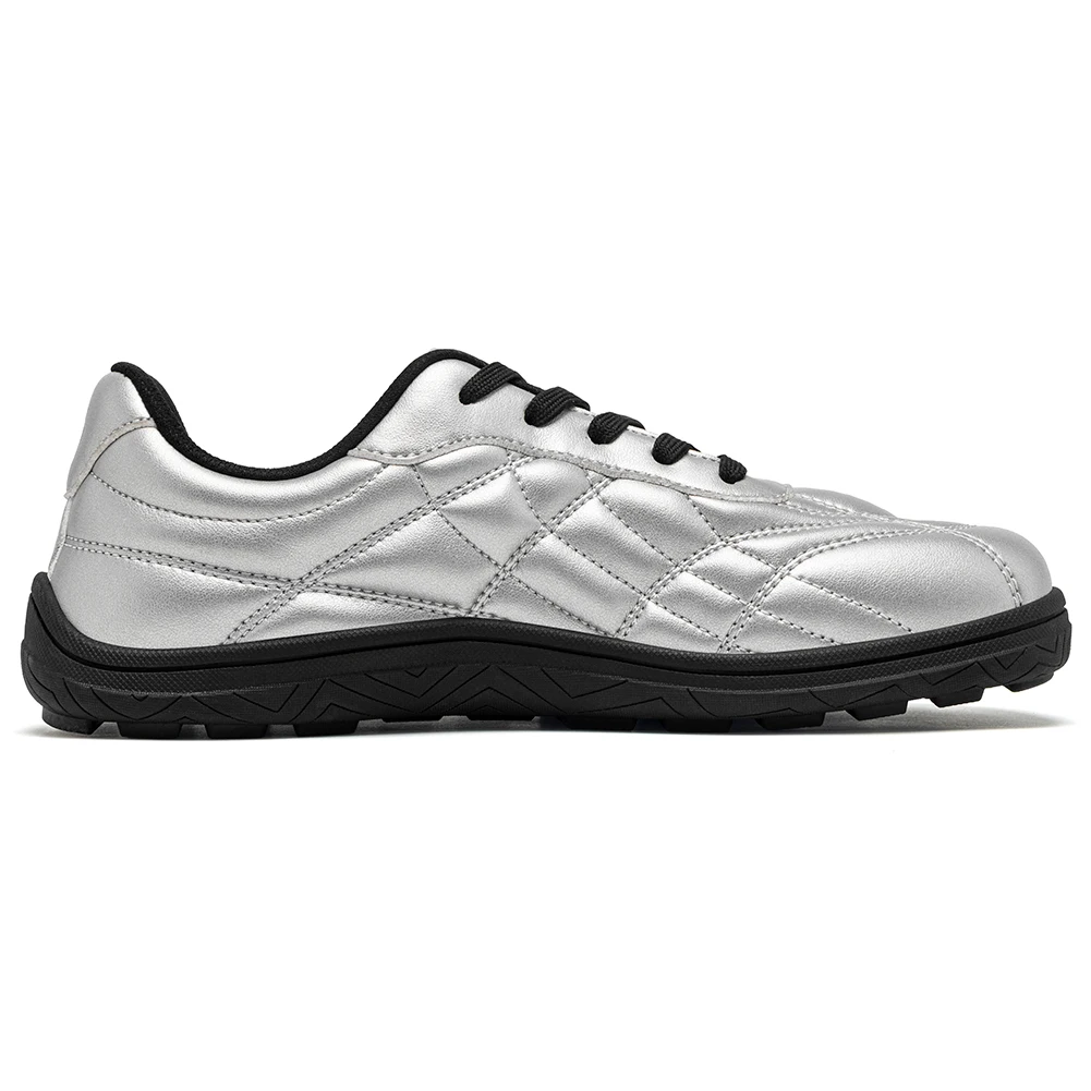 HOBIBEAR Women Wide Toe Box Sneaker Artificial Leather Barefoot Shoes Classic Sewing Thread Walking Lace Up Sneakers