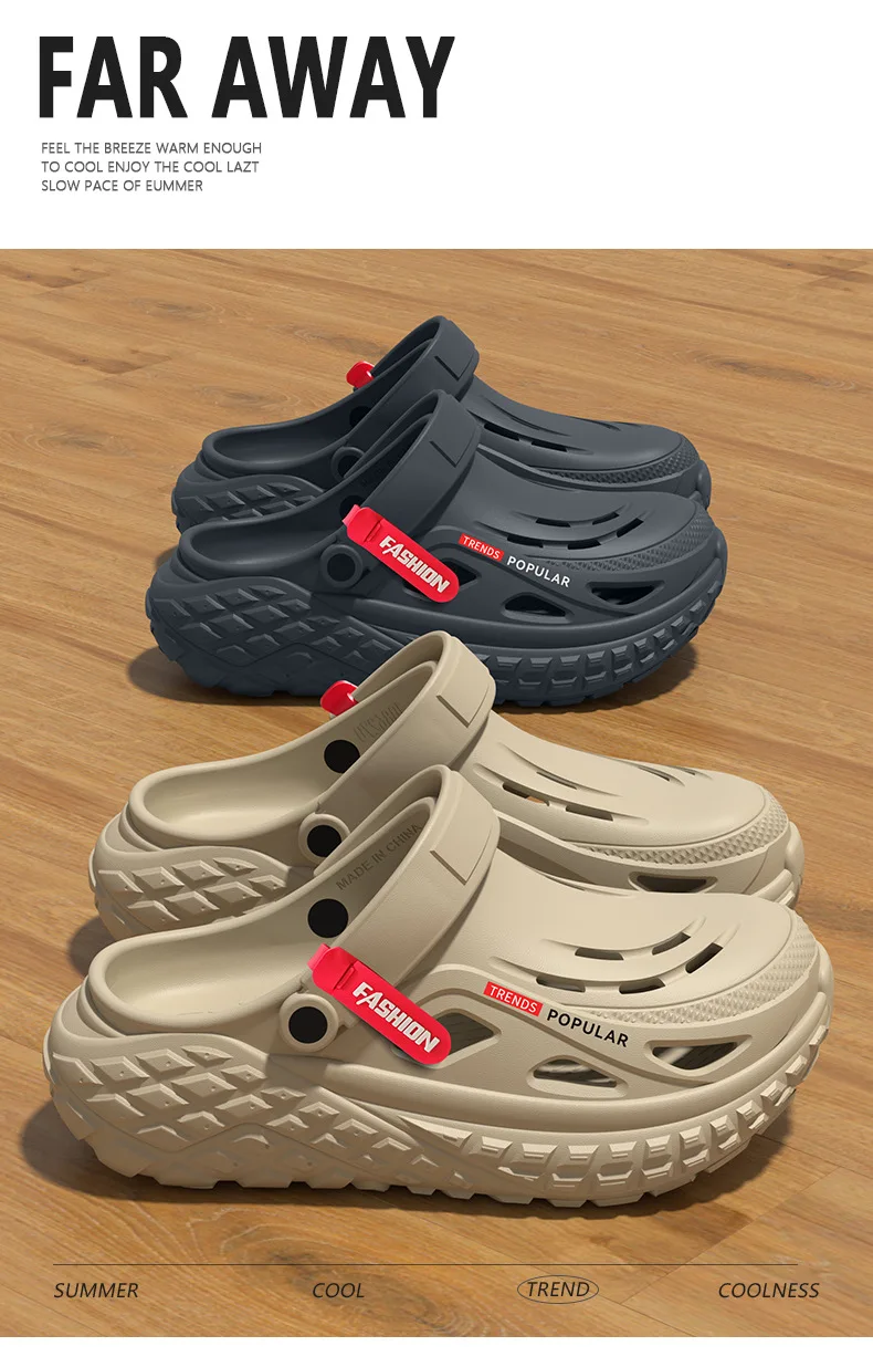 Operating room hole shoes men's 2026 summer new non-slip deodorant arch support wear wear wear cool slippers men