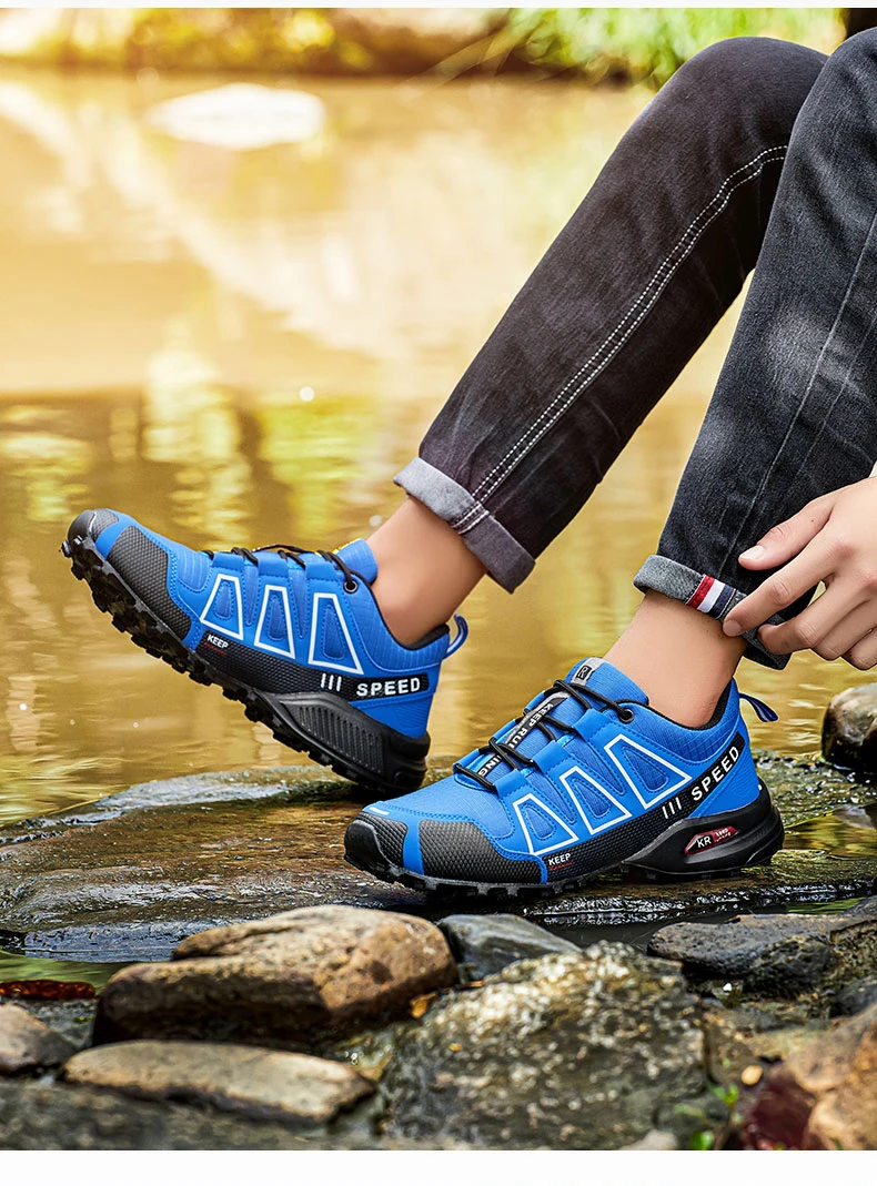 New Men's Boots Outdoor Hiking Sports Boots Men's Lightweight Comfortable And Breathable Casual Sports Shoes Size 39-47 Men's