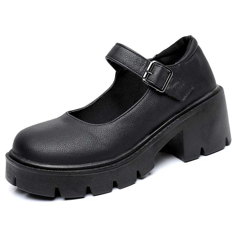 Women Mary Jane Shoes Vintage Girls Platform Pumps High Heels Platform Lolita Shoes Japanese Style College Sweet Student Shoes