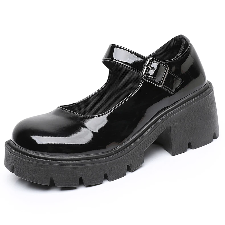 Women Mary Jane Shoes Vintage Girls Platform Pumps High Heels Platform Lolita Shoes Japanese Style College Sweet Student Shoes