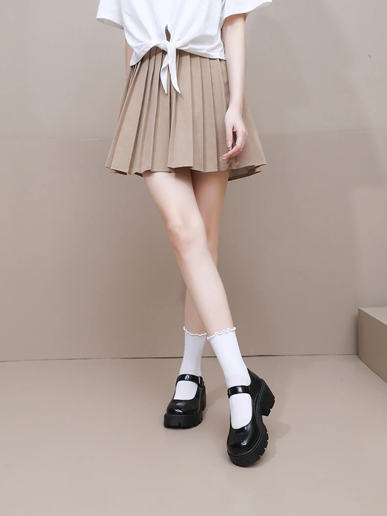 Women Mary Jane Shoes Vintage Girls Platform Pumps High Heels Platform Lolita Shoes Japanese Style College Sweet Student Shoes