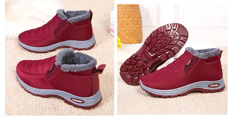Waterproof Winter Boots for Women 2025 New Plush Snow Boots Women Ankle Boots Warm Black Couple Cotton Couples Platform Shoes