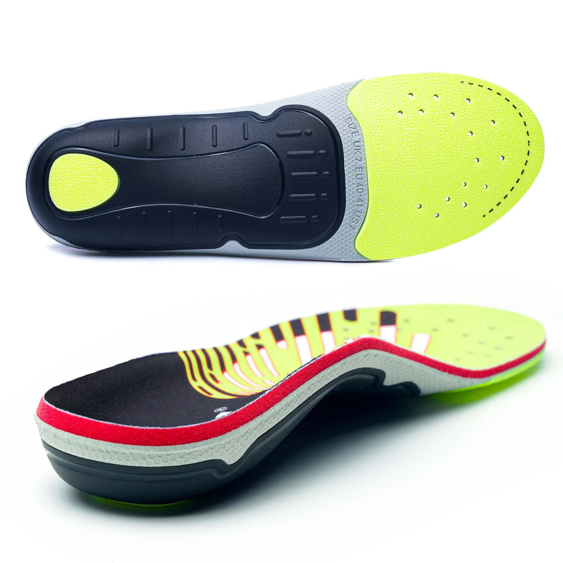 IFitna High Arch Support Orthopedic Sport Insole Plantar Fasciitis Relief Flat Foot Men Women Orthotic Insert Shoe Sole