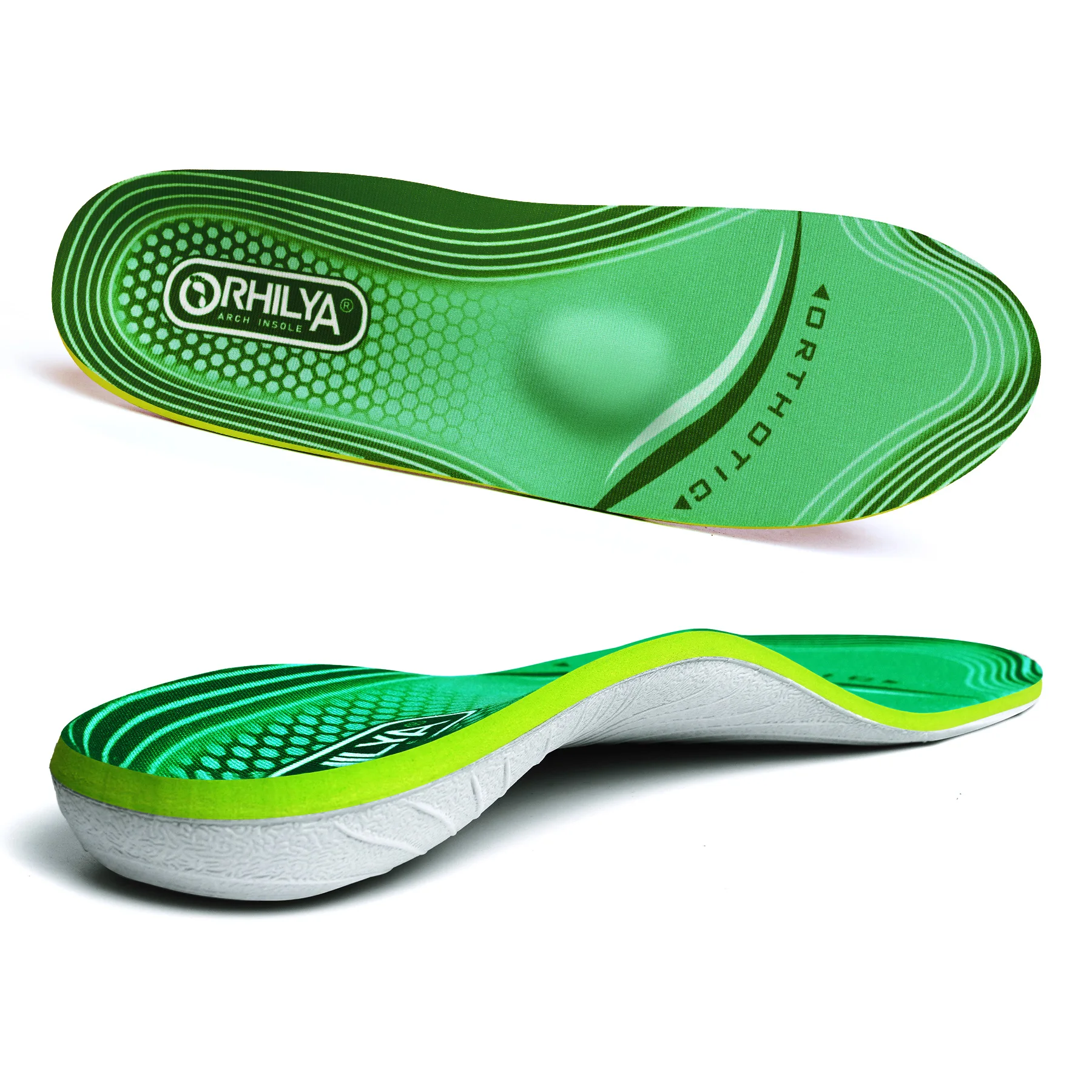 IFitna High Arch Support Orthopedic Sport Insole Plantar Fasciitis Relief Flat Foot Men Women Orthotic Insert Shoe Sole