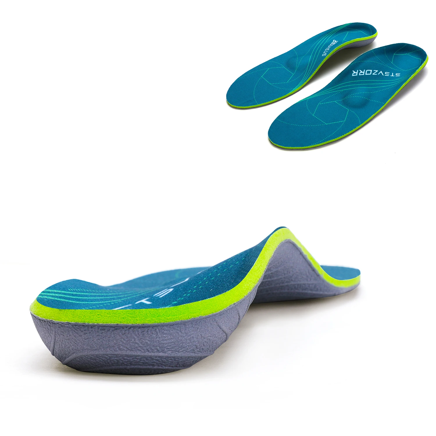 IFitna High Arch Support Orthopedic Sport Insole Plantar Fasciitis Relief Flat Foot Men Women Orthotic Insert Shoe Sole
