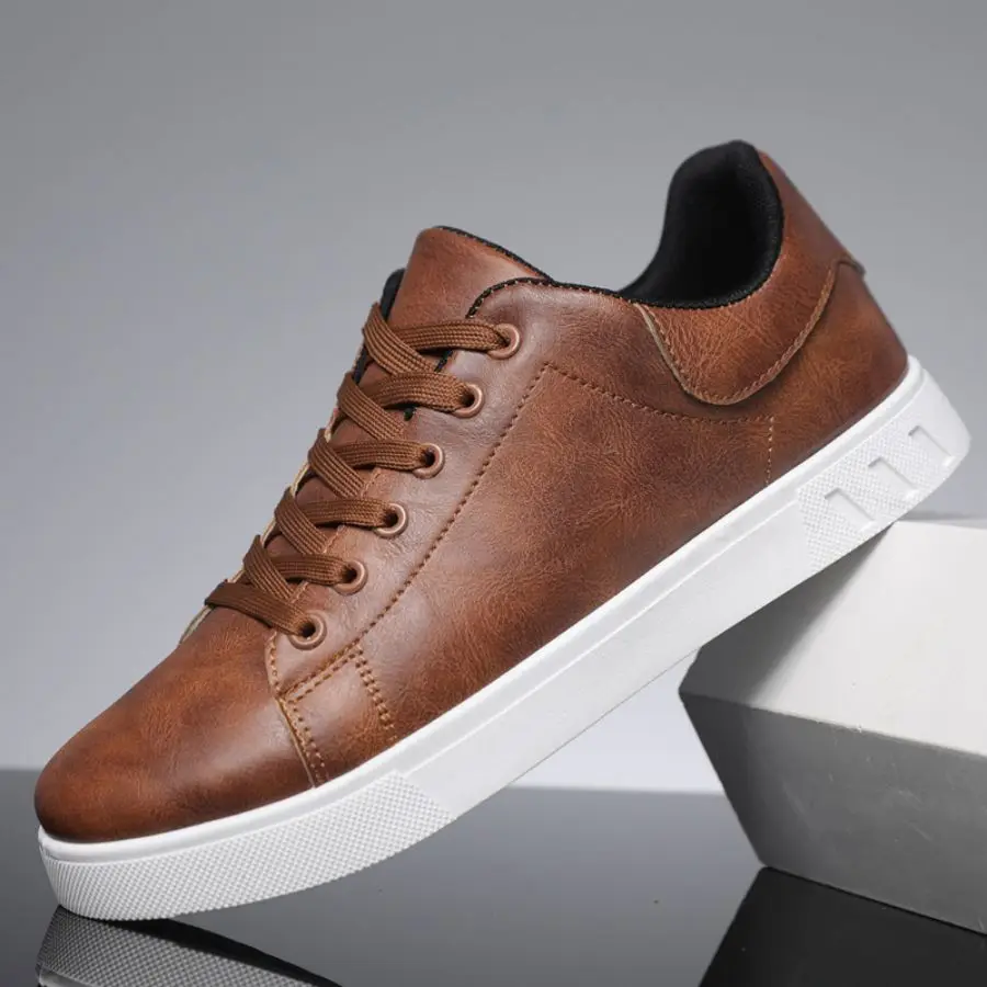 1 Pair of Minimalist Skate Shoes, Two Colors Available, Versatile and Comfortable, Plus Size Lace-Up, Soft Sole Lightweight, All