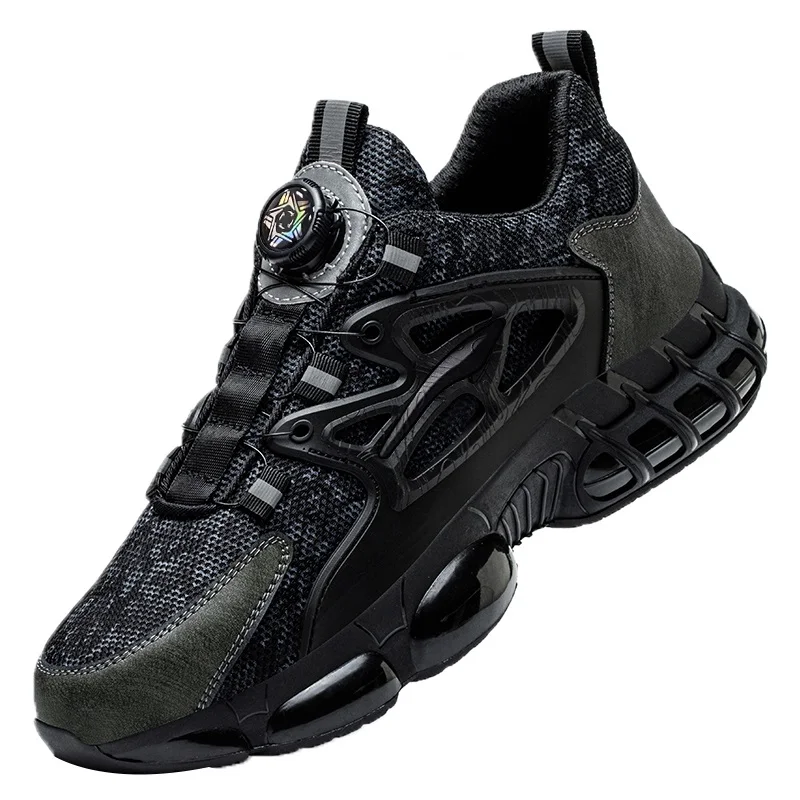 Foot Protection Work Shoes Men Anti-Smashing Puncture-Proof Multifunctional Shoes Men's Mining Boots All Season Men's Shoes