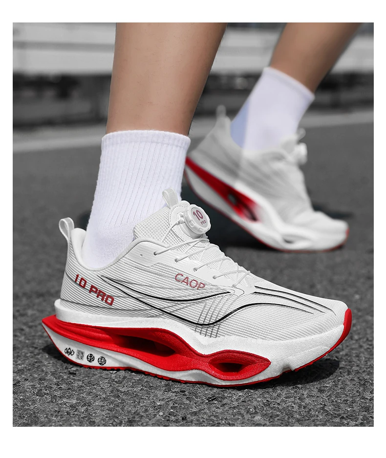 Running Shoes Men Sports Carbon Board Speciality Marathon Breathable Lightweight Women Comfortable Athletic Nonskid Sneakers