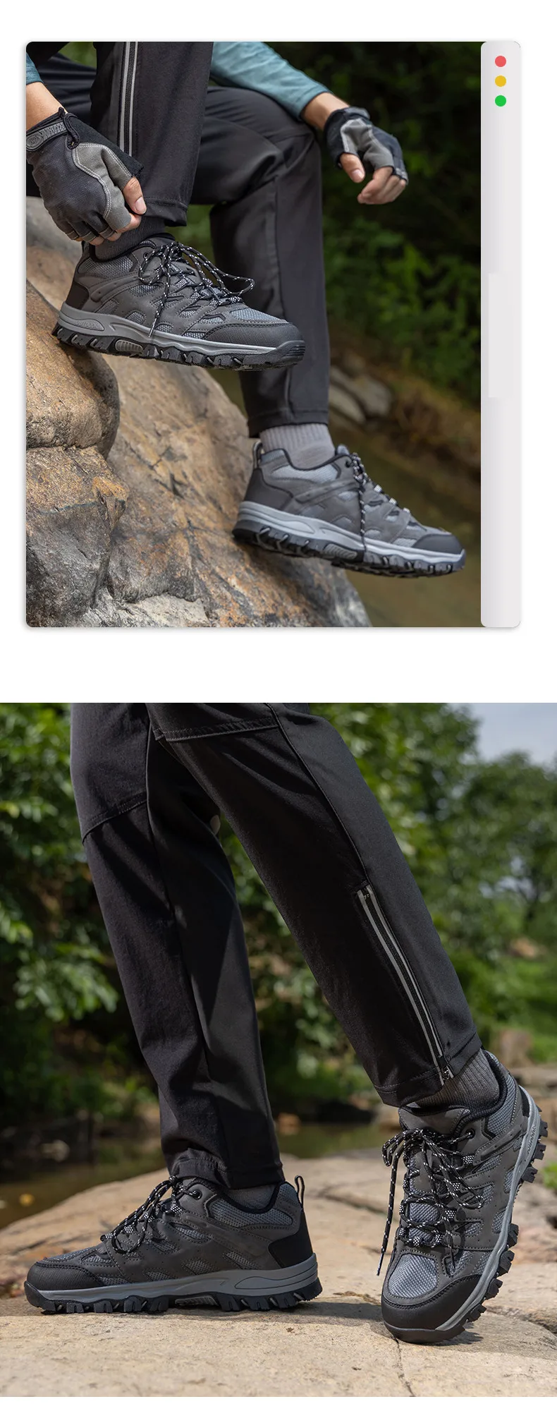 New Non-slip Wear-Resistant Men‘s Hiking Shoes Outdoor Breathable Men Sneakers Comfortable Men‘s Walking Shoes Mountain Shoes