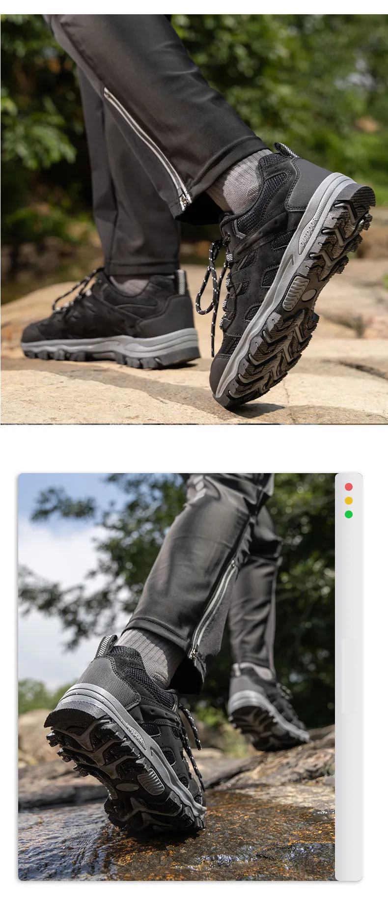 New Non-slip Wear-Resistant Men‘s Hiking Shoes Outdoor Breathable Men Sneakers Comfortable Men‘s Walking Shoes Mountain Shoes
