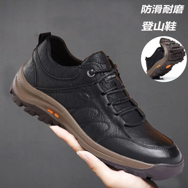 men's Outdoor leisure shoes mountaineering fashion sports shoes Anti slip lightweight shoes comfortable Men sneakers 2024 new