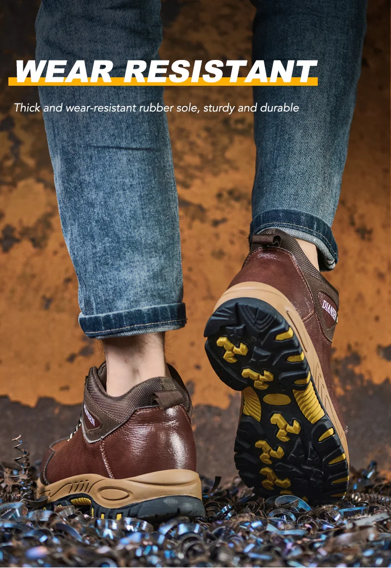 Rotary Button New Safety Shoes Men Work Shoes Indestructible Steel Toe Sneakers Waterproof Construction Shoes Wear Resistant