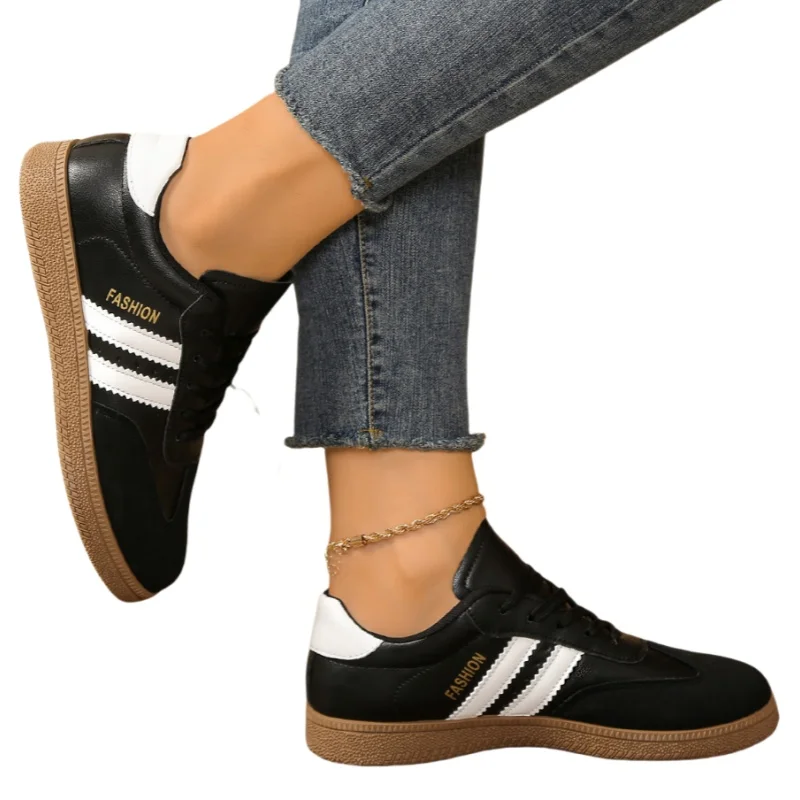 *2026 Spring Autumn Selling Elegant Casual Sports Shoes Women's Fashion New Round Toe Comfortable Thick Soled Flat Work Shoes