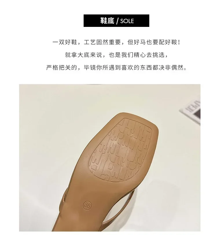 Women Clip Toe Slippers Summer Comfort Low Heel Slides Shoes Ladies Casual Dress Street Style Soft Sole Flip-flops