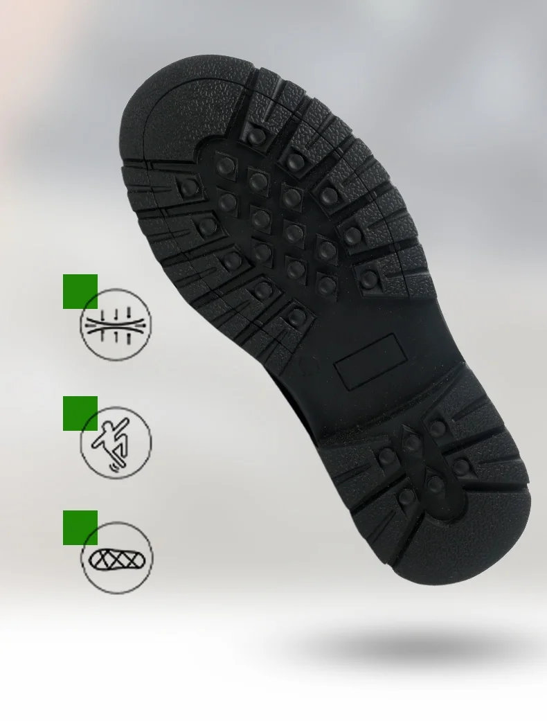 Work Waterproof Boots Steel Toe Men's Safety Shoes Anti-piercing Work Shoes Anti-smash Indestructible Footwear Safety Boots