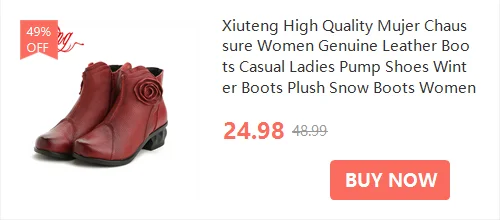 Xiuteng Women's Winter Boots 2022 Genuine Leather Boots Women's Winter Boots Female Shoe Boots On Flat Sole Botas Mujer