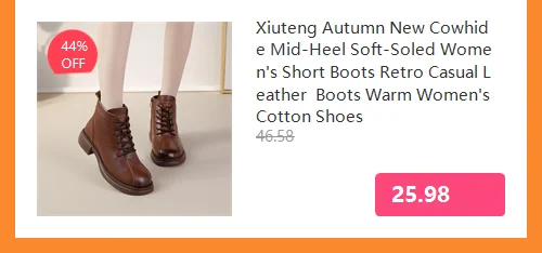 Xiuteng Women's Winter Boots 2022 Genuine Leather Boots Women's Winter Boots Female Shoe Boots On Flat Sole Botas Mujer