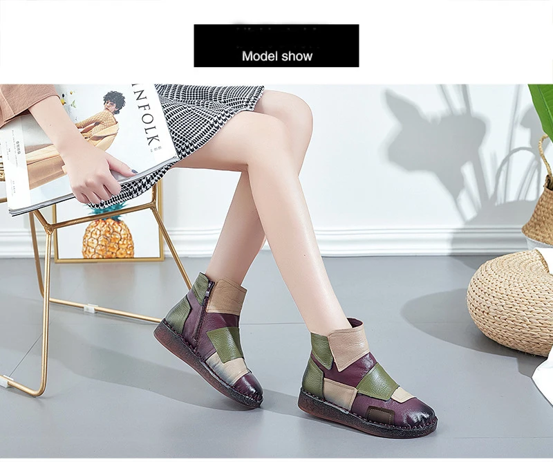 Xiuteng Women's Winter Boots 2022 Genuine Leather Boots Women's Winter Boots Female Shoe Boots On Flat Sole Botas Mujer