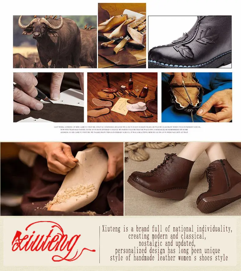 Xiuteng Women's Winter Boots 2022 Genuine Leather Boots Women's Winter Boots Female Shoe Boots On Flat Sole Botas Mujer