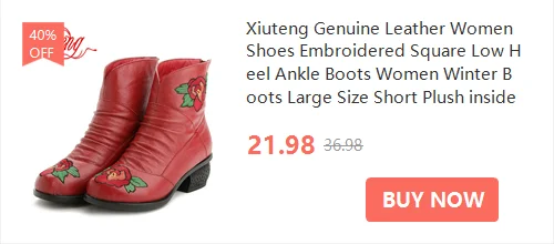 Xiuteng Women's Winter Boots 2022 Genuine Leather Boots Women's Winter Boots Female Shoe Boots On Flat Sole Botas Mujer