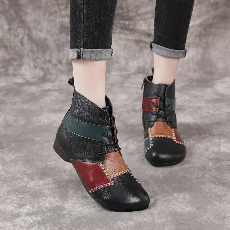 Xiuteng Women's Winter Boots 2022 Genuine Leather Boots Women's Winter Boots Female Shoe Boots On Flat Sole Botas Mujer