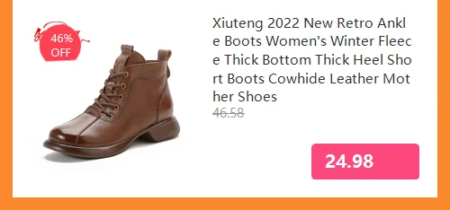 Xiuteng Women's Winter Boots 2022 Genuine Leather Boots Women's Winter Boots Female Shoe Boots On Flat Sole Botas Mujer