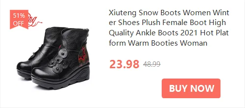Xiuteng Women's Winter Boots 2022 Genuine Leather Boots Women's Winter Boots Female Shoe Boots On Flat Sole Botas Mujer