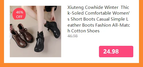 Xiuteng Women's Winter Boots 2022 Genuine Leather Boots Women's Winter Boots Female Shoe Boots On Flat Sole Botas Mujer